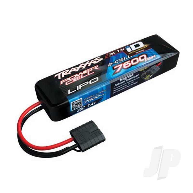 LiPo 7600mAh 7.4V 2S 25C iD Power Cell Battery