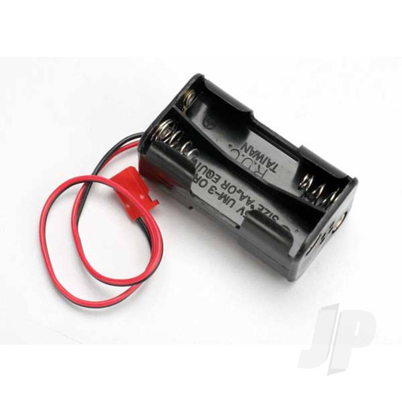Battery holder, 4-cell (no on / off switch) (for Jato and others that use a male Futaba style connector)
