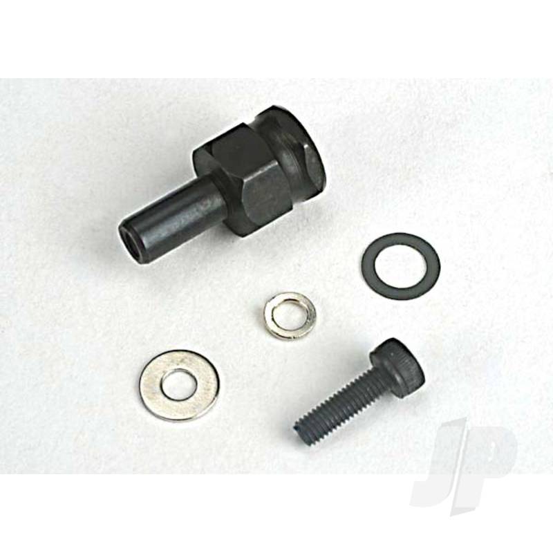 Adapter nut, clutch / 3x10mm cap scre with washer / split washer (not for use with IPS Crankshafts)