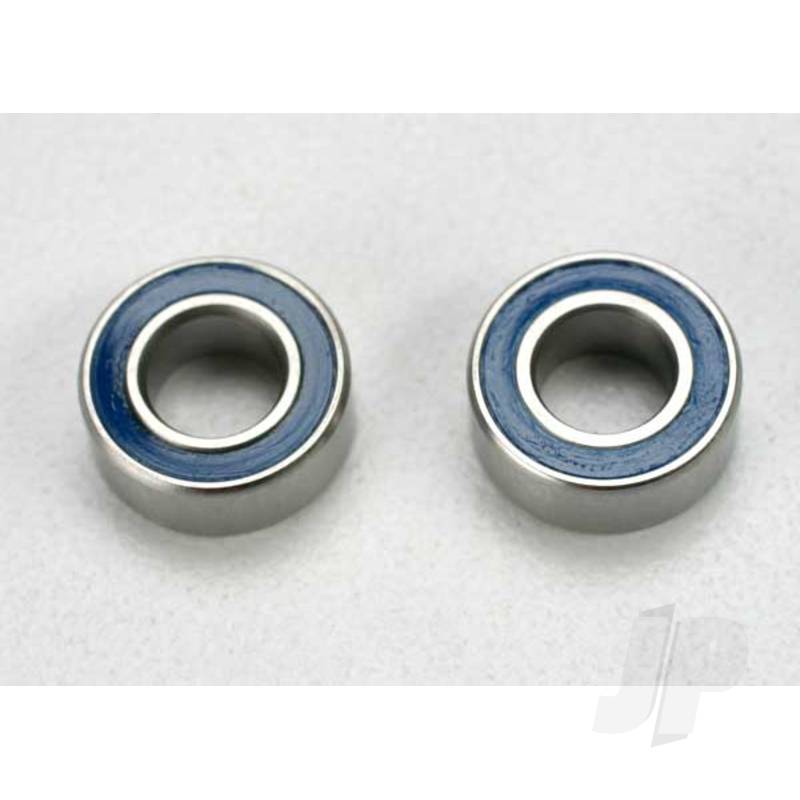 Ball bearings, Blue rubber sealed (5x10x4mm) (2 pcs)