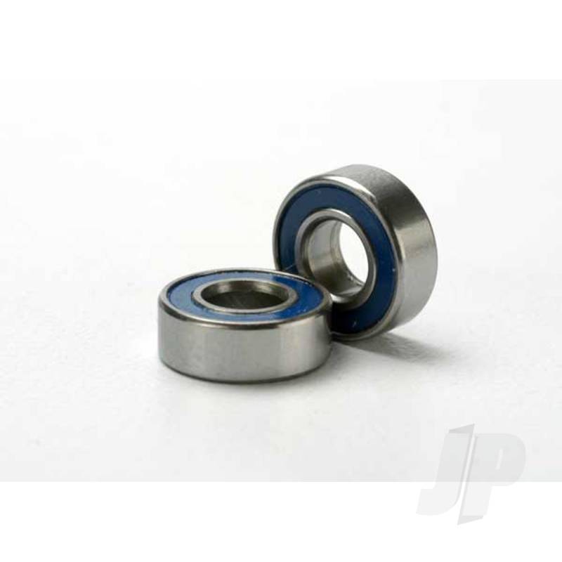 Ball bearings, Blue rubber sealed (5x11x4mm) (2 pcs)