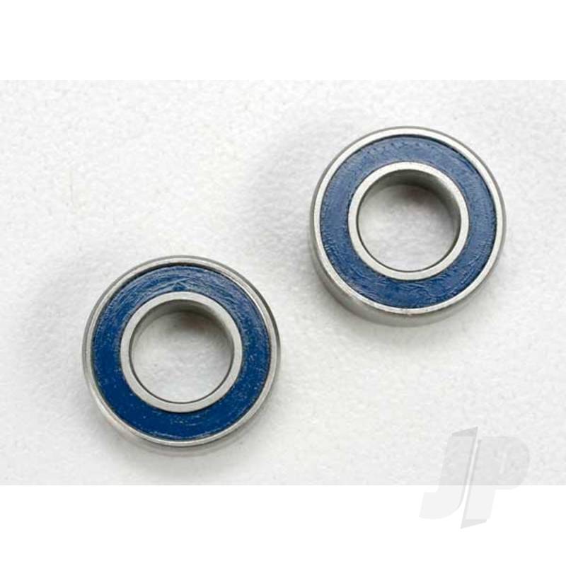 Ball bearings, Blue rubber sealed (6x12x4mm) (2 pcs)