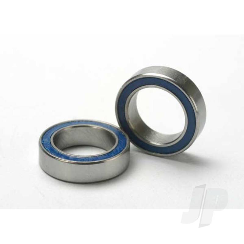 Ball bearings, Blue rubber sealed (10x15x4mm) (2 pcs)