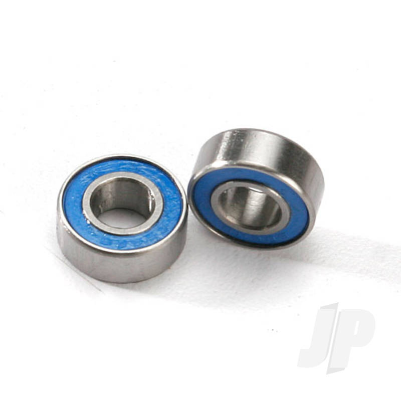 Ball bearings, Blue rubber sealed (6x13x5mm) (2 pcs)