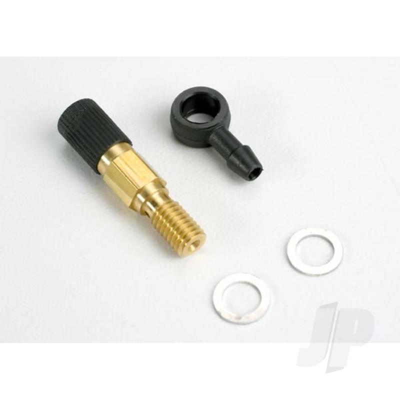 Needle assembly, high-speed ( with fuel fitting) / 2.5x1.15mm O-ring (2 pcs) / 5.3x7.8x.6mm crush washer (2 pcs) (TRX 2.5, 2.5R)