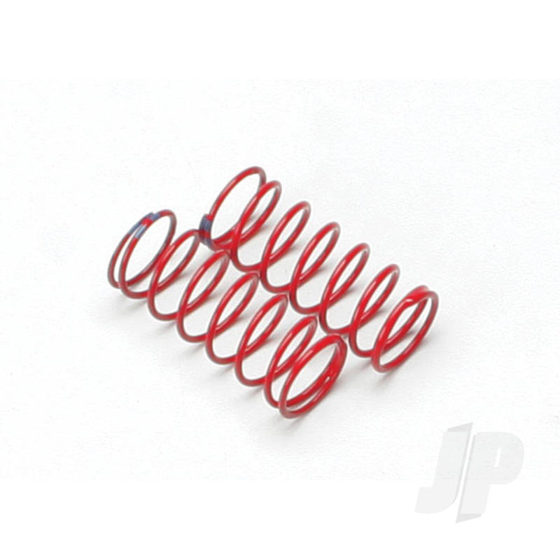 Spring, shock (Red) (GTR) (1.6 rate double Blue stripe) (1 pair)