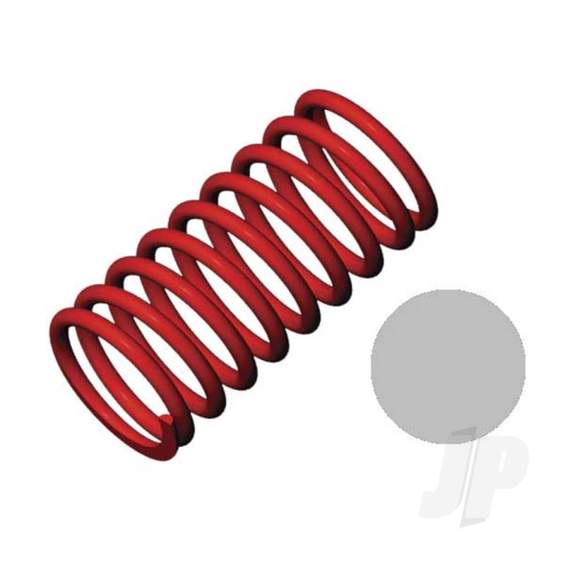 Spring, shock (Red) (GTR) (4.9 rate silver) (std. Front 120mm) (1 pair)
