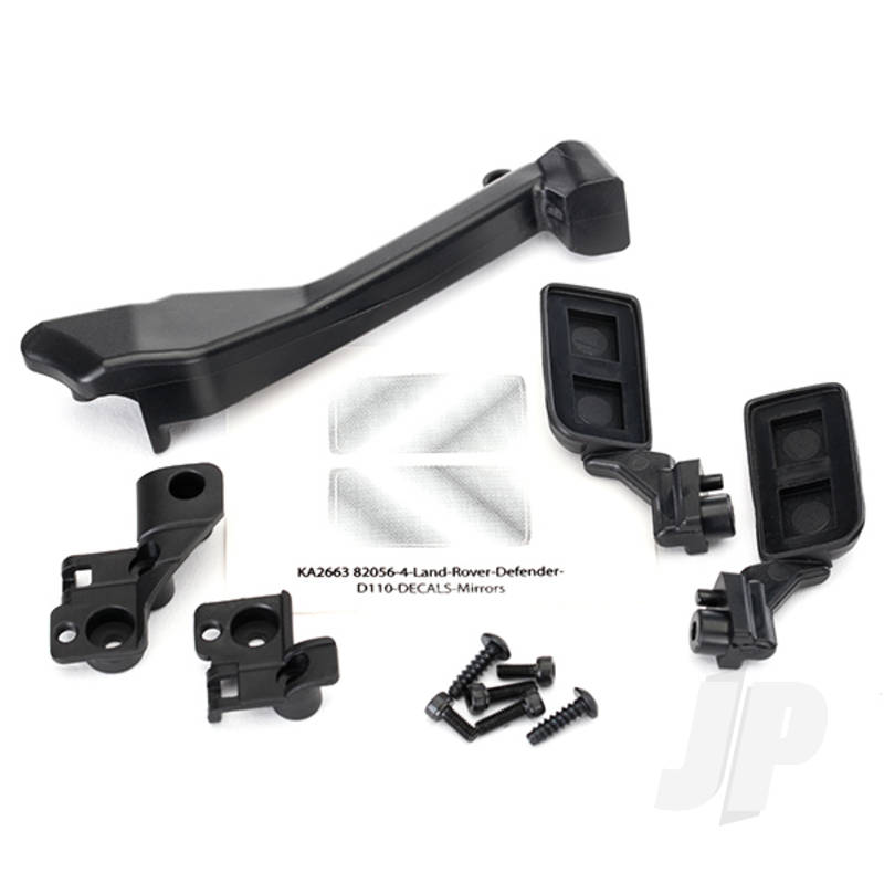 Mirrors, side (left & right) / snorkel / mounting hardware (fits #8011 Body)