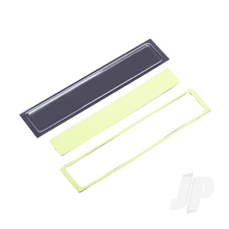 Tailgate panel insert (clear, requires painting) / adhesive foam tape (2 pcs) (fits #8010 Body)