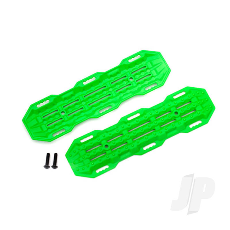 Traction boards, Green / mounting hardware