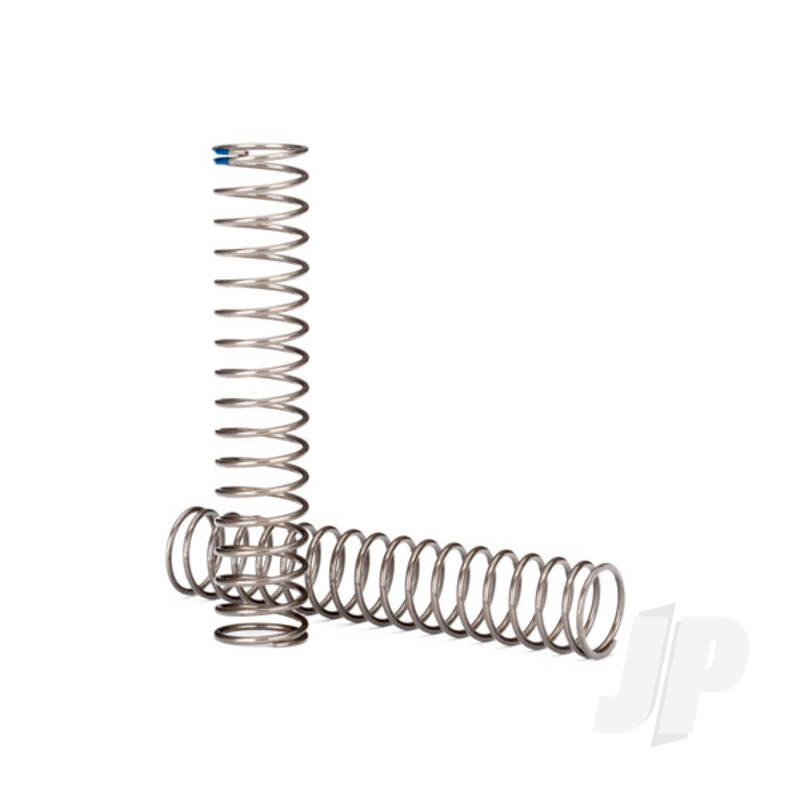Springs, shock, Long (natural finish) (GTS) (0.62 rate, Blue stripe) (for use with TRX-4 Long Arm Lift Kit)