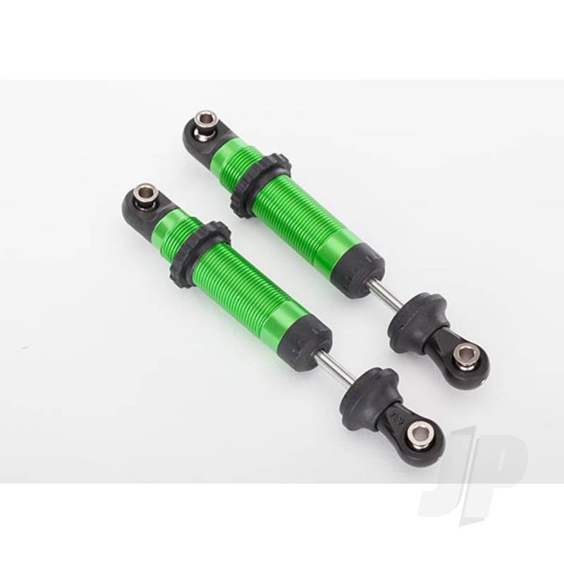 Shocks, GTS, aluminium (Green-anodised) (assembled with spring retainers) (2 pcs)