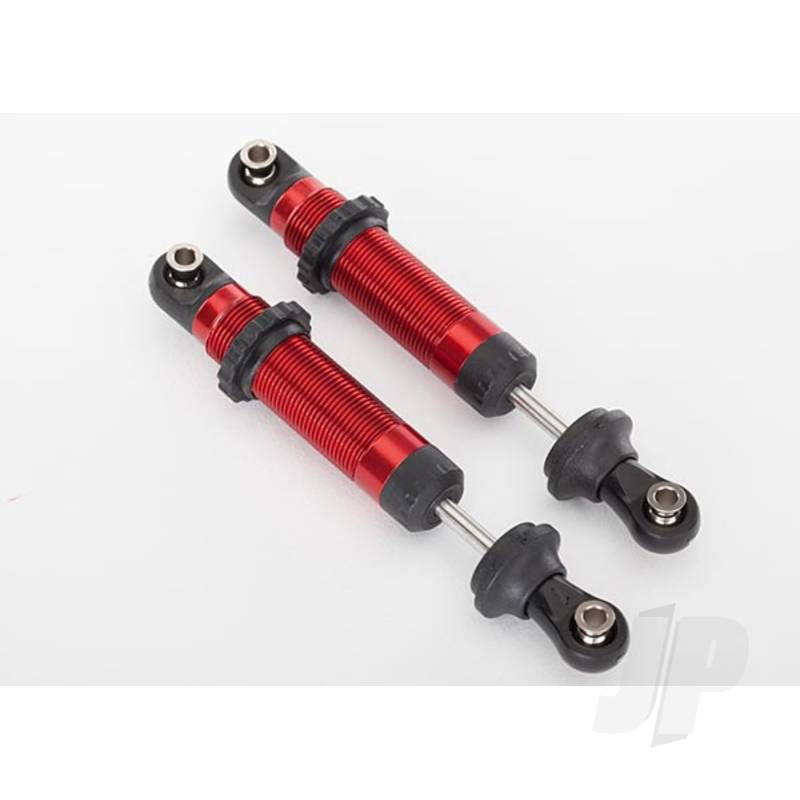 Shocks, GTS, aluminium (Red-anodised) (assembled with spring retainers) (2 pcs)
