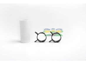 Teflon Joiners with Clips for Canister Muffler / Exhaust 22mm ID 