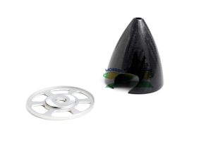 Carbon Fiber 2.5" 2 Blade Spinner With Aluminum Back Plate