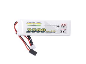 Morris’ Mini Motors 3s 11.1v 2500mAh 3C - 6C RX & Ignition Lipo Battery With JR Connector UK & EU Customers Only 