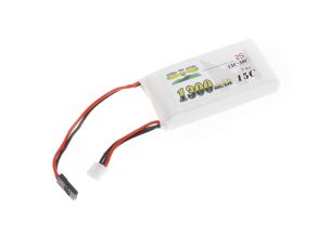 Morris’ Mini Motors 2s 7.4v 1300mAh 15c - 30c RX & Ignition LiPo Battery With JR Plug