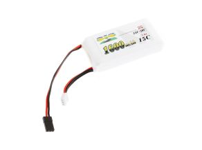 Morris’ Mini Motors 2s 7.4v 1600mAh 15c - 30c RX & Ignition LiPo Battery With JR Plug