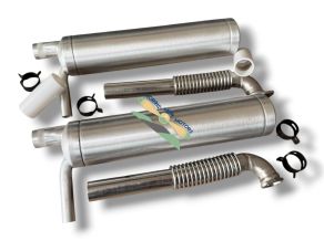 40cc - 85cc Twin Canister Set Front Exit