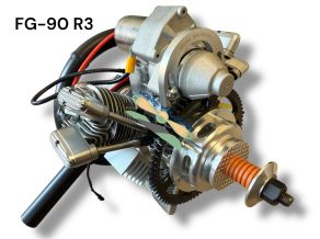 Saito FG-90 R3 Engine With MMM Full Upgrade & Starter 