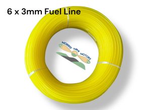 1 Meter Yellow 6mm OD x 3mm ID Gas Fuel Line 