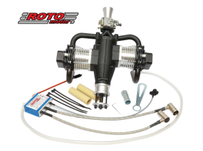 Roto Motor 85cc FS Gas / Petrol Twin Cylinder 4 Stroke Engine 