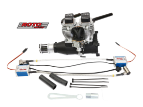 Roto Motor 85cc FSI Gas / Petrol Inline Twin Cylinder 4 Stroke Engine 