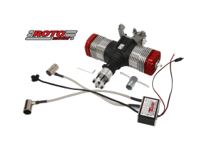 Roto Motor 70cc V2 Gas / Petrol Twin Cylinder 2 Stroke Engine 