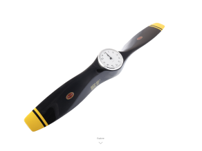 Biela 85mm Clock 2 Blade Black With Yellow Tips Prop