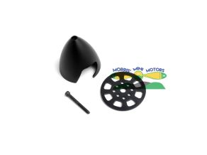 Anodized Aluminum 3" 2 Blade Spinner With Drill Back Plate (Black)