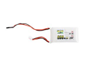 Morris’ Mini Motors 2s 6.6v 850mAh 20c - 40c RX & Ignition LiFe Battery With JR Plug
