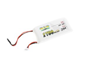 Morris’ Mini Motors 2s 6.6v 1700mAh 20c - 40c RX & Ignition LiFe Battery With JR Plug
