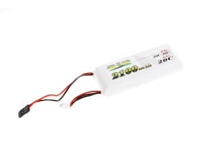 Morris’ Mini Motors 2s 6.6v 2100mAh 20c - 40c RX & Ignition LiFe Battery With JR Plug