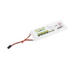 Morris’ Mini Motors 2s 6.6v 3000mAh 20c - 40c RX & Ignition LiFe Battery With JR Plug