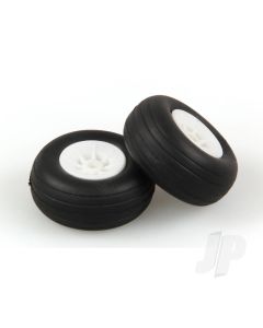 1.1/2in - (37mm) White Wheels (2 pcs)