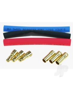 Gold 3.5mm Connectors (3 Pairs)