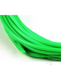 2mm (3/32) Silicone Fuel Tube Neon Green 10m