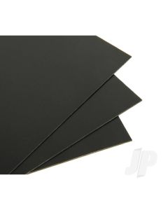 9x13in Black Plastic Card 20Thou. (.50mm) (3 pcs)