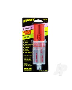 PT-36 Z-Poxy 5 Minute Epoxy Dual Syringe 1oz (Box of 12)