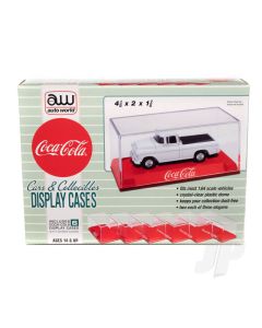 Acrylic Display Case (6 Pack) Coca-Cola, Red Base