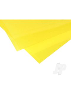 6x12in (15x30cm) Transparent Coloured Sheet .010in Thick YELLOW (2 Sheet per pack)