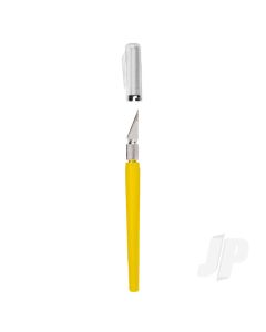 K40 Pocket Clip-on Knife with Twist-off Cap, Yellow (Carded)