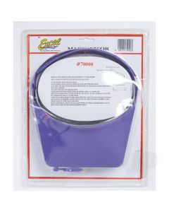 Excel Blades MagniVisor Deluxe Head-Worn Magnifier with 4 Different Lenses, Purple (Boxed)