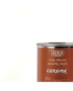 Chroma Enamel Fuelproof Paint Gloss White (125ml Tin)
