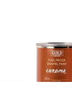 Chroma Enamel Fuelproof Paint Matt White (125ml Tin)