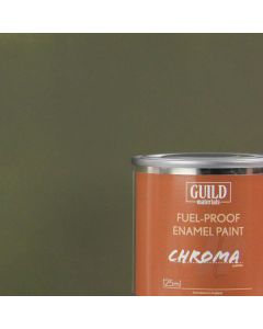 Chroma Enamel Fuelproof Paint Matt Olive Drab (125ml Tin)