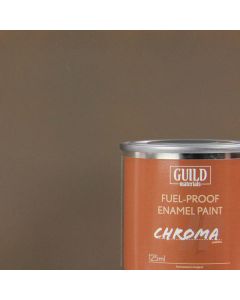 Chroma Enamel Fuelproof Paint Matt PC10 Dirty Brown (125ml Tin)