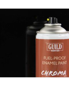 Chroma Enamel Fuelproof Paint Gloss Black (400ml Aerosol)