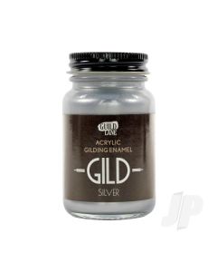 GILD Acrylic Gilding Enamel Paint, Silver (60ml Jar)