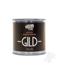 GILD Acrylic Gilding Enamel Paint, Silver (125ml Tin)